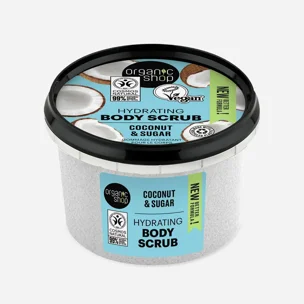 Hydratační tělový peeling Kokos a cukr