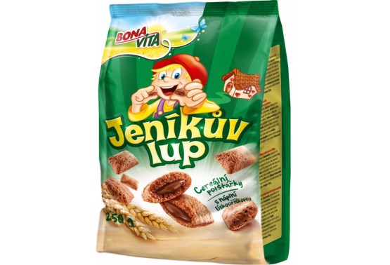 Jeníkův lup lískooříškový cereální polštářky s náplní