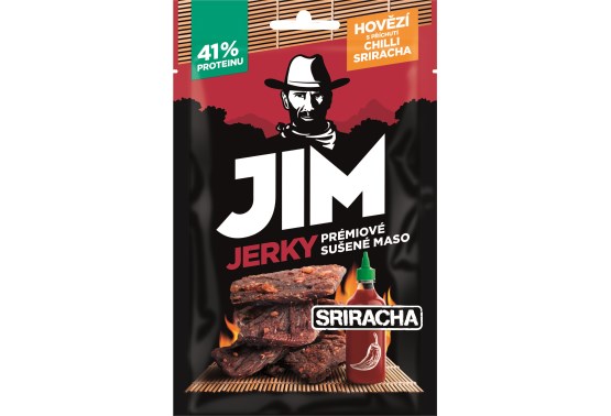 Jim Jerky Hovězí chilli Sriracha