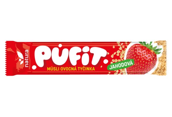 Josef´s snacks Pufit jahodová tyčinka