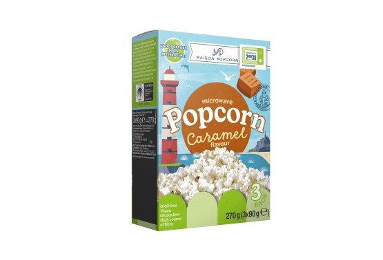 Karamelový popcorn do mikrovlnky 3x80 g