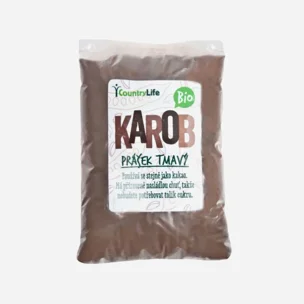 Karobový prášek tmavý BIO
