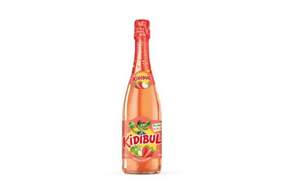 KIDIBUL Dětský šumivý nápoj - Jablko, Jahoda 750 ml