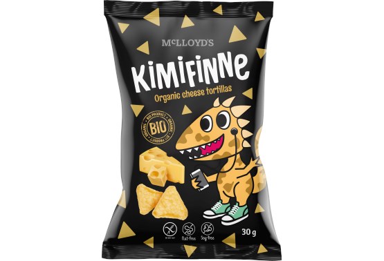 Kimifinne Snack sýrové tortilly BIO