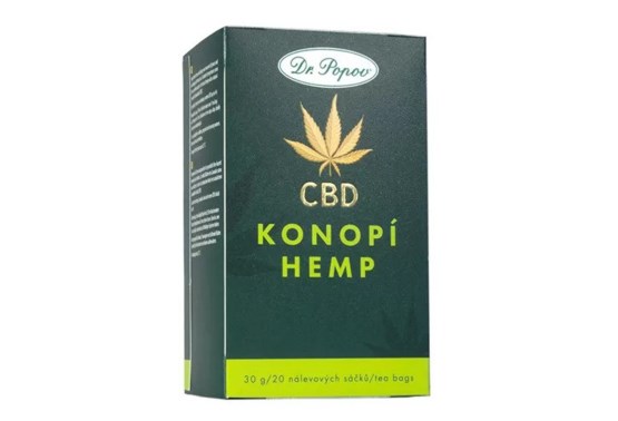 Konopný čaj s CBD 4% 20 sáčků