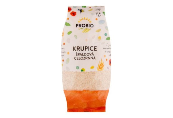 Krupice špaldová celozrnná BIO