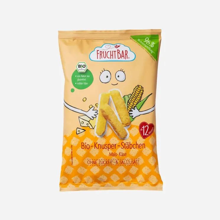 Kukuřičné křupky se sýrem nesolené BIO