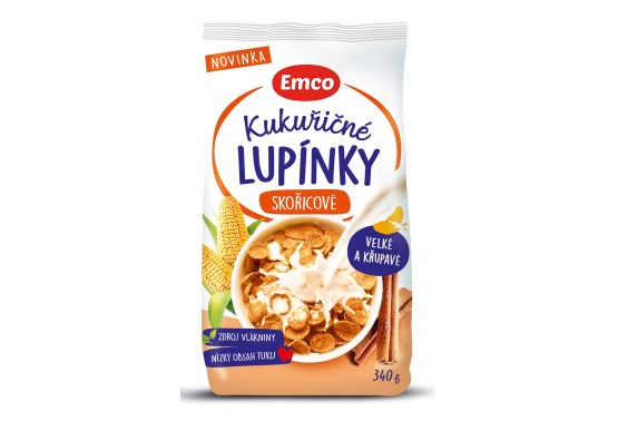 Kukuřičné lupínky skořicové