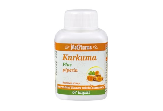 Kurkuma a piperin 67 tablet