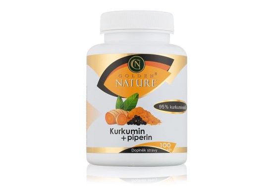 Kurkumin 95% + Piperin 100 cps. 100 tablet