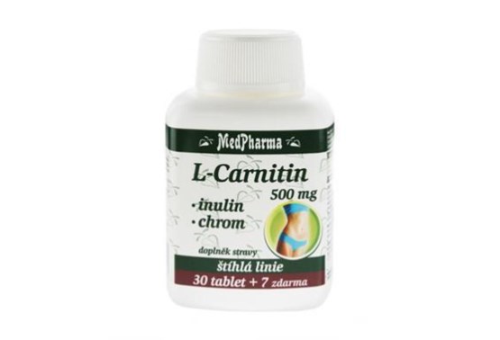 L-Carnitin 500 mg + inulin + chrom 37 tablet