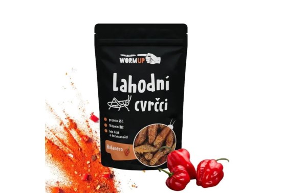 Lahodní cvrčci habanero