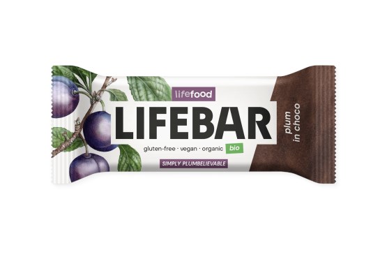 Lifebar InChoco Tyčinka švestka raw BIO