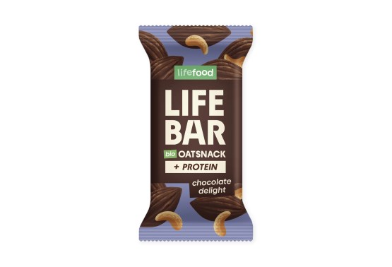 Lifebar Oat snack protein čokoládový BIO