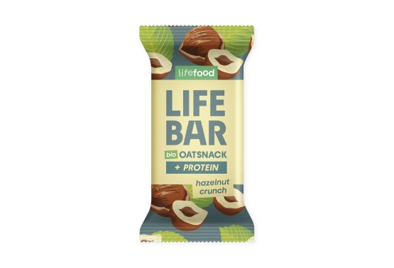 Lifebar Oat snack protein s lískovými oříšky BIO