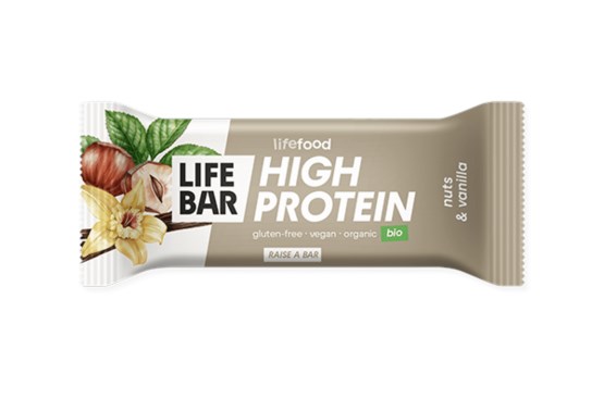 Lifebar Protein tyčinka oříšková s vanilkou BIO  1248N