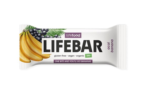 Lifebar Tyčinka acai s banánem raw BIO