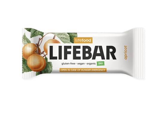 Lifebar Tyčinka meruňková raw BIO 40 g