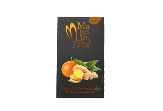 Majestic Tea zázvor a mandarinka 20 x 2,5 g