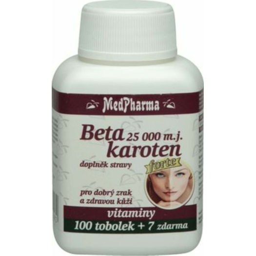 MedPharma Beta karoten 25.000 m.j. - Panthenol, PABA - 107 tob.