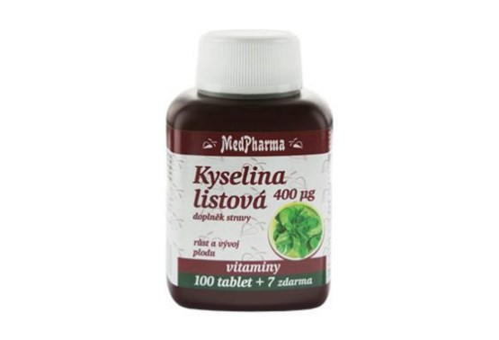 MedPharma Kyselina listová 800 mcg forte - 107 tbl.