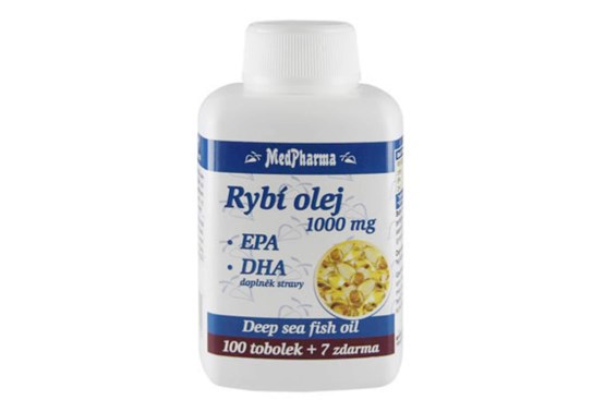 MedPharma Rybí olej 1000 mg - EPA + DHA - 107 tob.