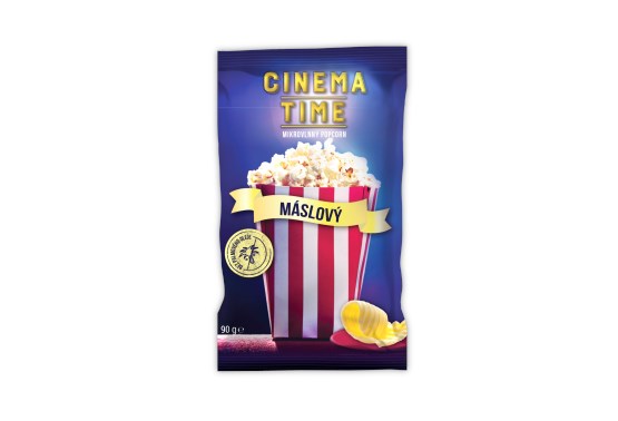 Mikrovlnný popcorn máslový