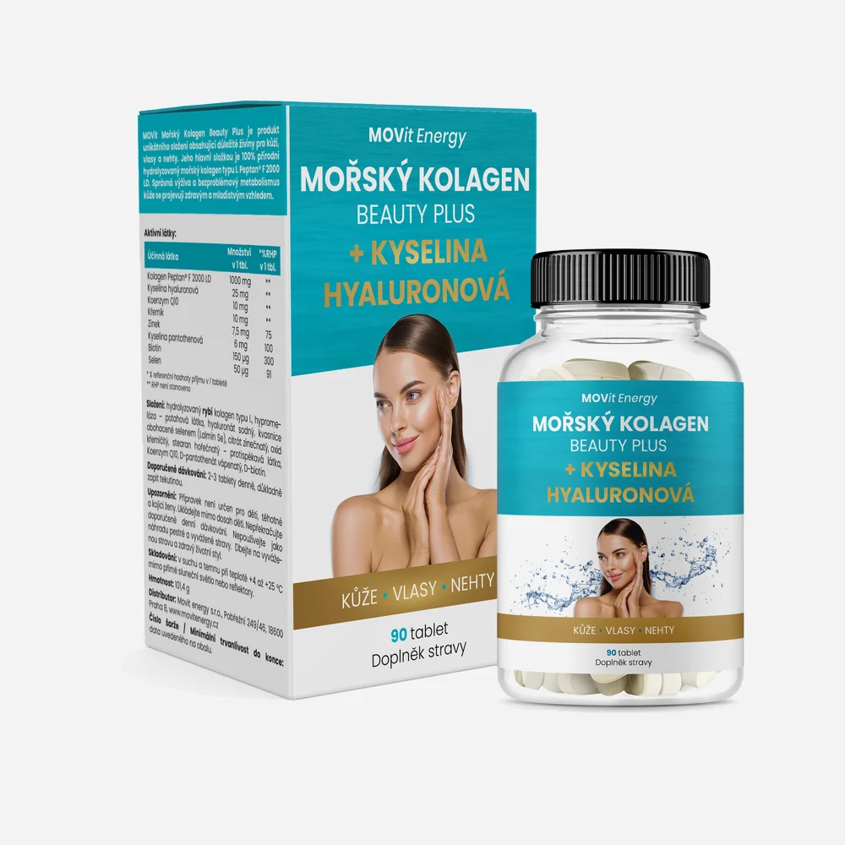 Mořský kolagen Beauty Plus a kyselina hyaluronová