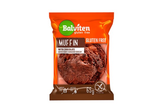 Muffin čokoládový s kousky čokolády bez lepku 65 g - expirace