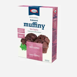 Muffiny kakaové bez lepku