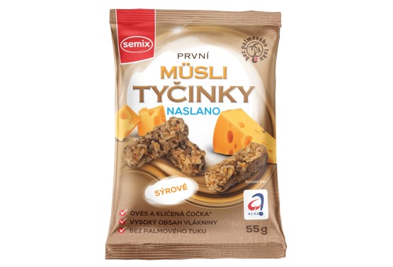 Müsli tyčinky naslano sýrové