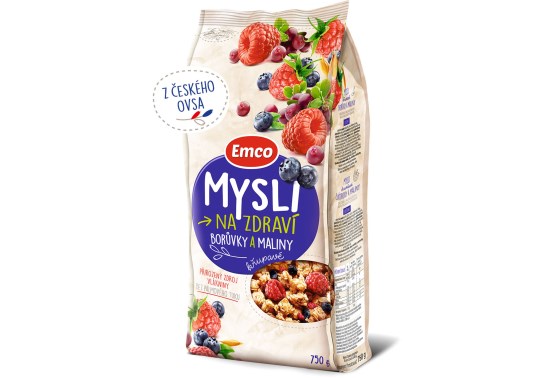 Mysli křupavé - Borůvky a maliny