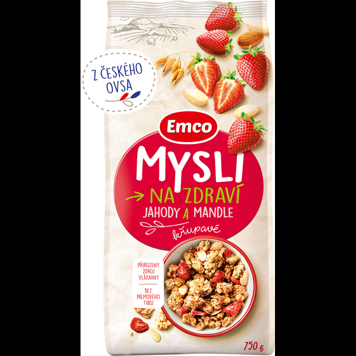 Mysli křupavé - Jahody a mandle
