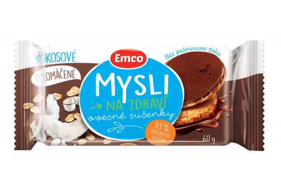 Mysli Ovesné sušenky polomáčené kokosové