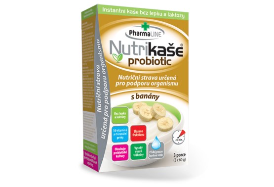 Nutrikaše probiotic s banány 3x60 g