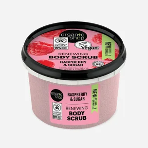 Organic Shop Obnovující tělový peeling Malina a cukr