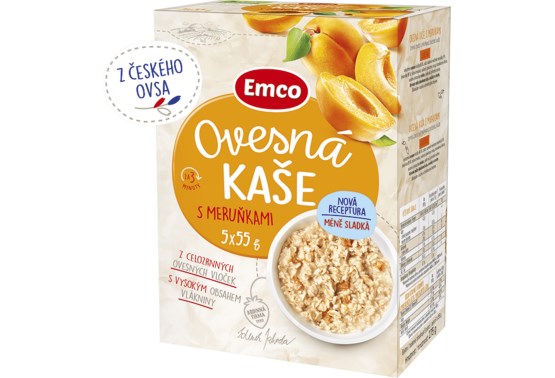 Ovesná kaše s meruňkami 5x55 g