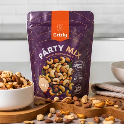 Párty mix slaných ořechů a arašídů
