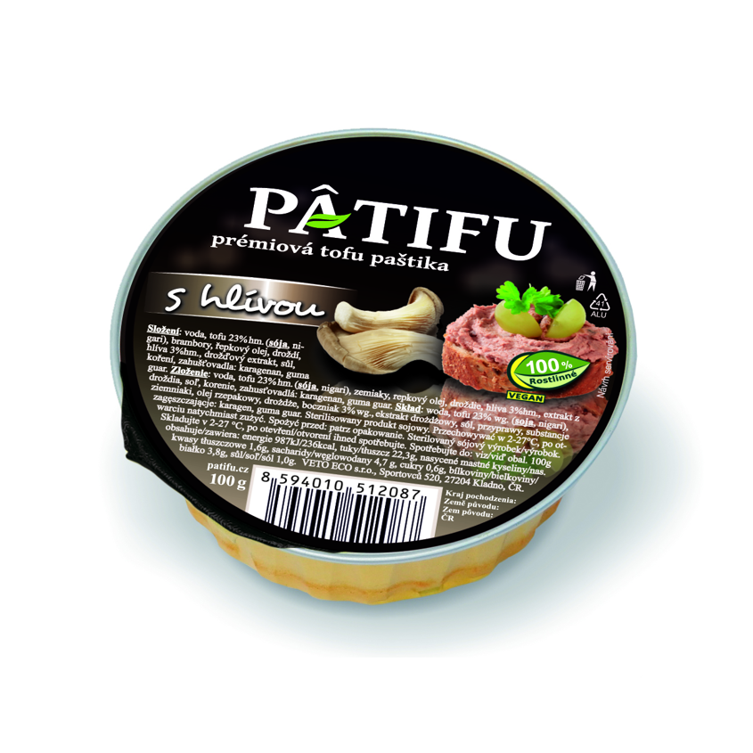 Paštika PATIFU s hlívou