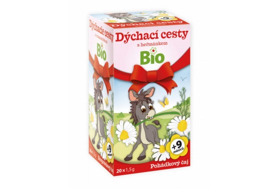 Pohádkový čaj Dýchací cesty s heřmánkem BIO 20 sáčků