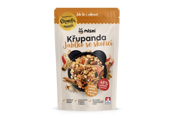 Prémiová granola Křupanda Jablko se skořicí