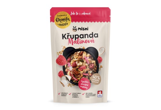 Prémiová granola Křupanda Malinová