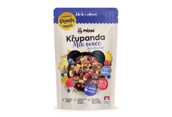 Prémiová granola Křupanda Mix ovoce bez slazení