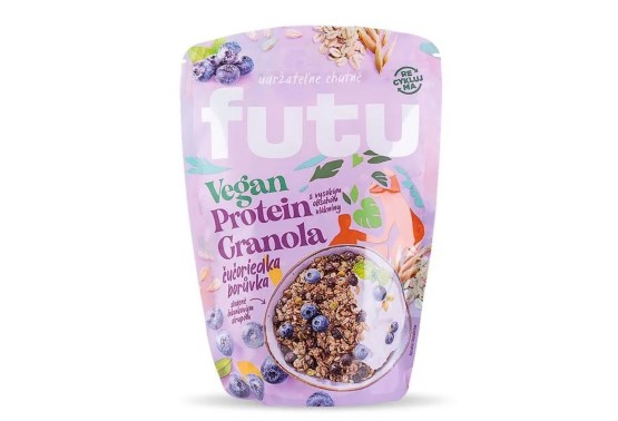 Proteinová granola s borůvkami vegan