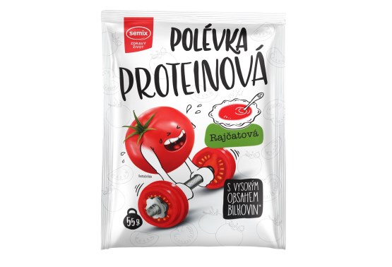 Proteinová polévka s rajčaty