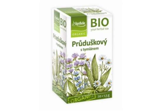 Průduškový čaj s tymiánem BIO 20 sáčků