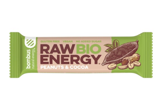 Raw ENERGY Arašídy a kakao BIO