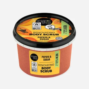 Renovující tělový peeling Papája a cukr
