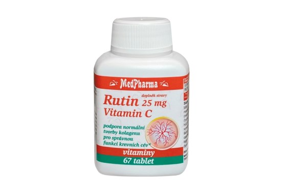 Rutin 25 mg a vitamin C 67 tablet