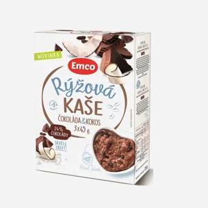 Rýžová kaše čokoláda a kokos 3x45 g